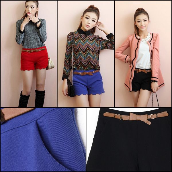 Shorts estilo encantado com cinto