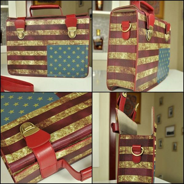 Bolsa Denim Fashion Bandeira EUA